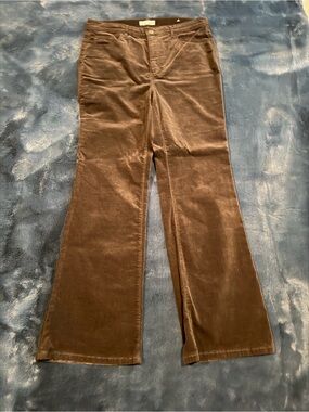 LOFT Black Boot Cut Corduroy Pants